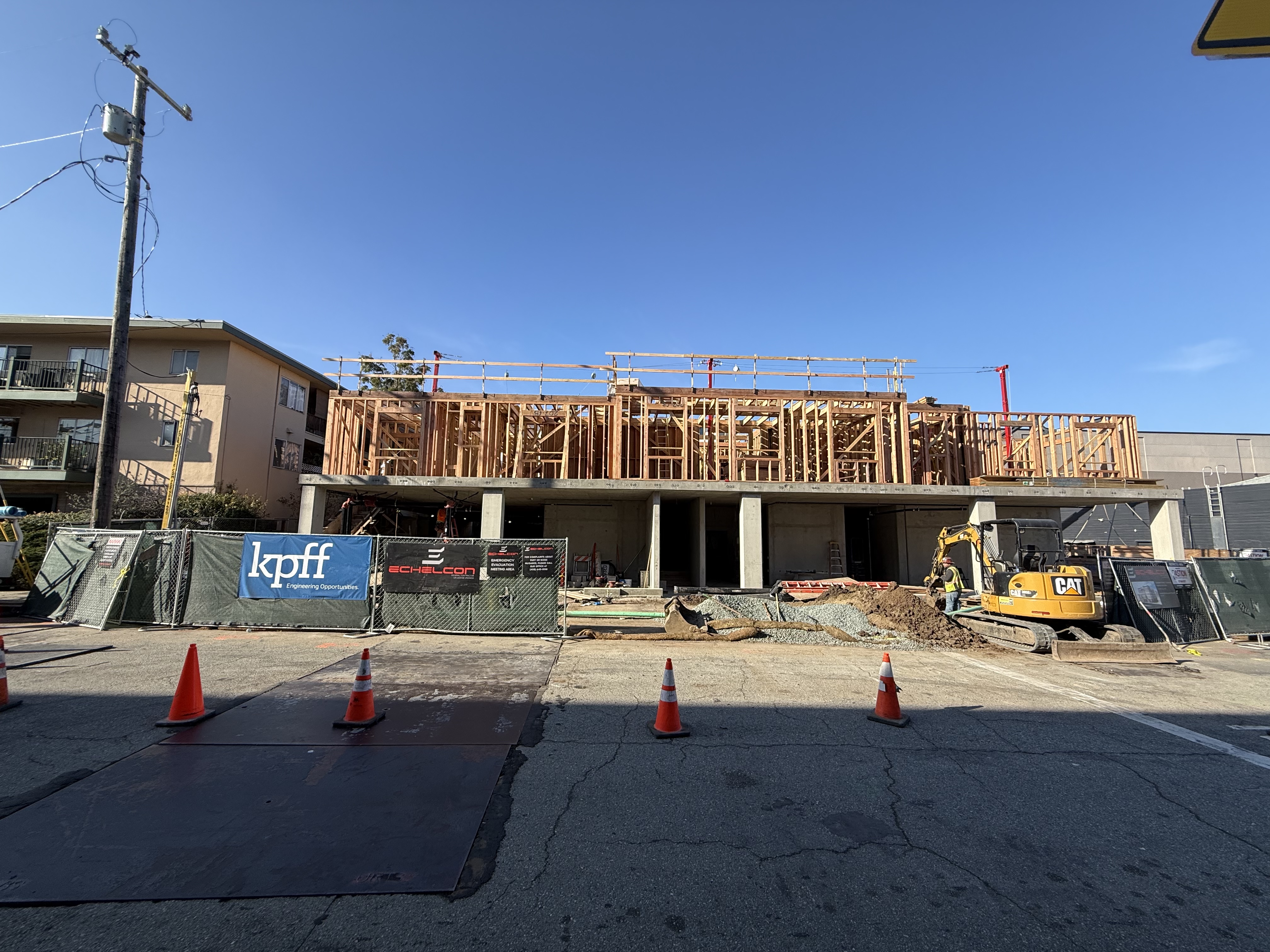 Construction site verification photo